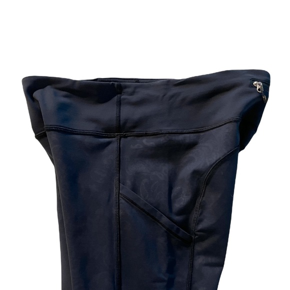 SOLD Lululemon Speed Legging Tight *Luxtreme Paisley Emboss Inkwell - Picture 7 of 14